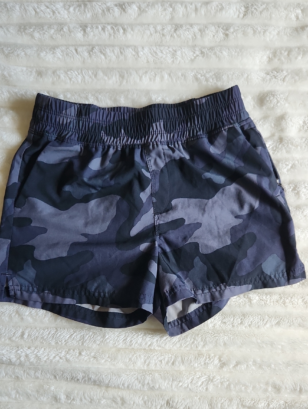 Old Navy Navy and Gray Camo Athletic Shorts